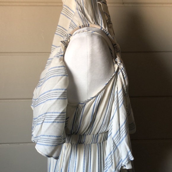 Misa Los Angeles Cream Gauze Flounce Maxi Size XS - Picture 5 of 12